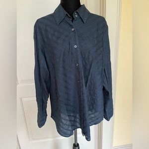 TOMMY HILFIGER Shirt Womens 20 Button Up Blouse Top Long Sleeve 100% Cotton